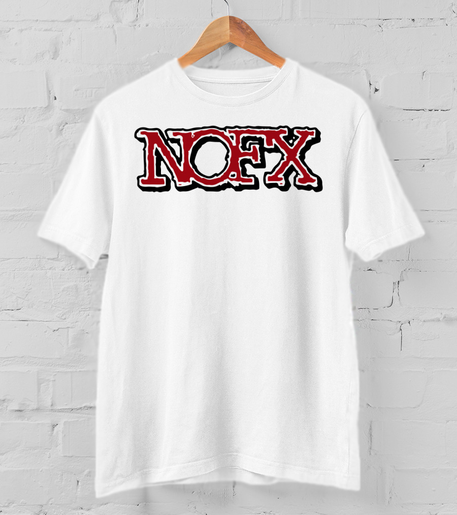 Nofx Band Logo Bold Red Outline T-Shirt