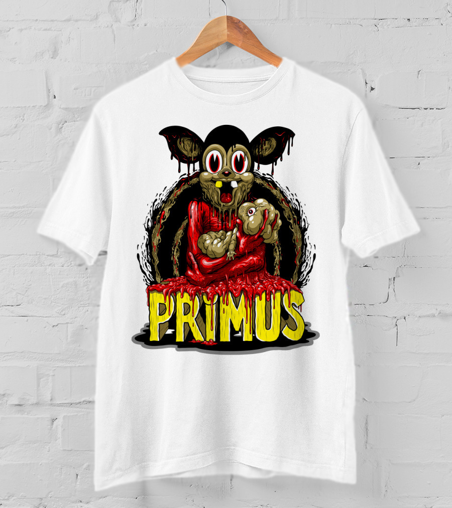 Primus Dripping Cartoon Horror Creature T-Shirt