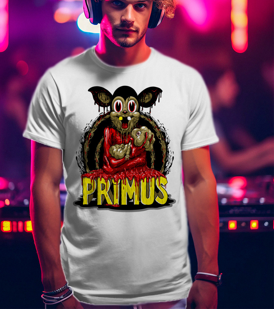 Primus Dripping Cartoon Horror Creature T-Shirt