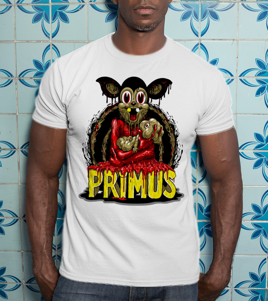 Primus Dripping Cartoon Horror Creature T-Shirt