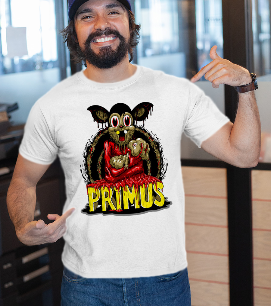 Primus Dripping Cartoon Horror Creature T-Shirt