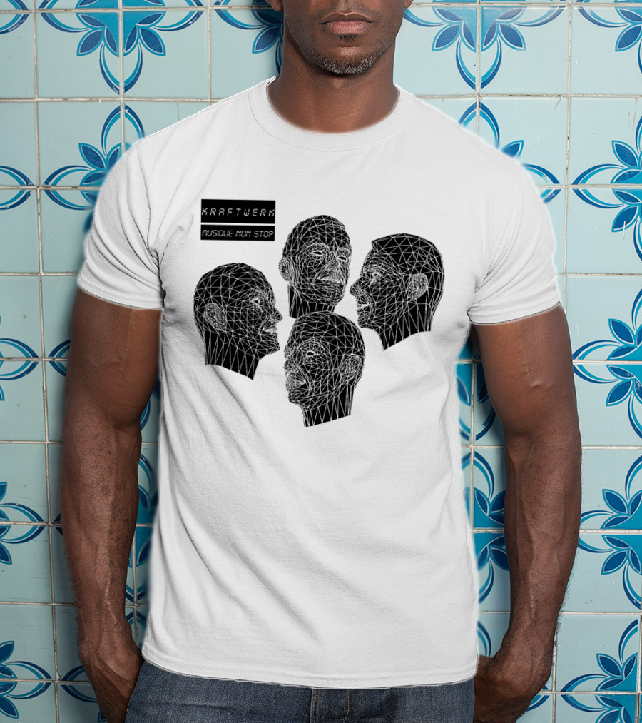 Kraftwerk Musique Non Stop Geometric Faces T-Shirt