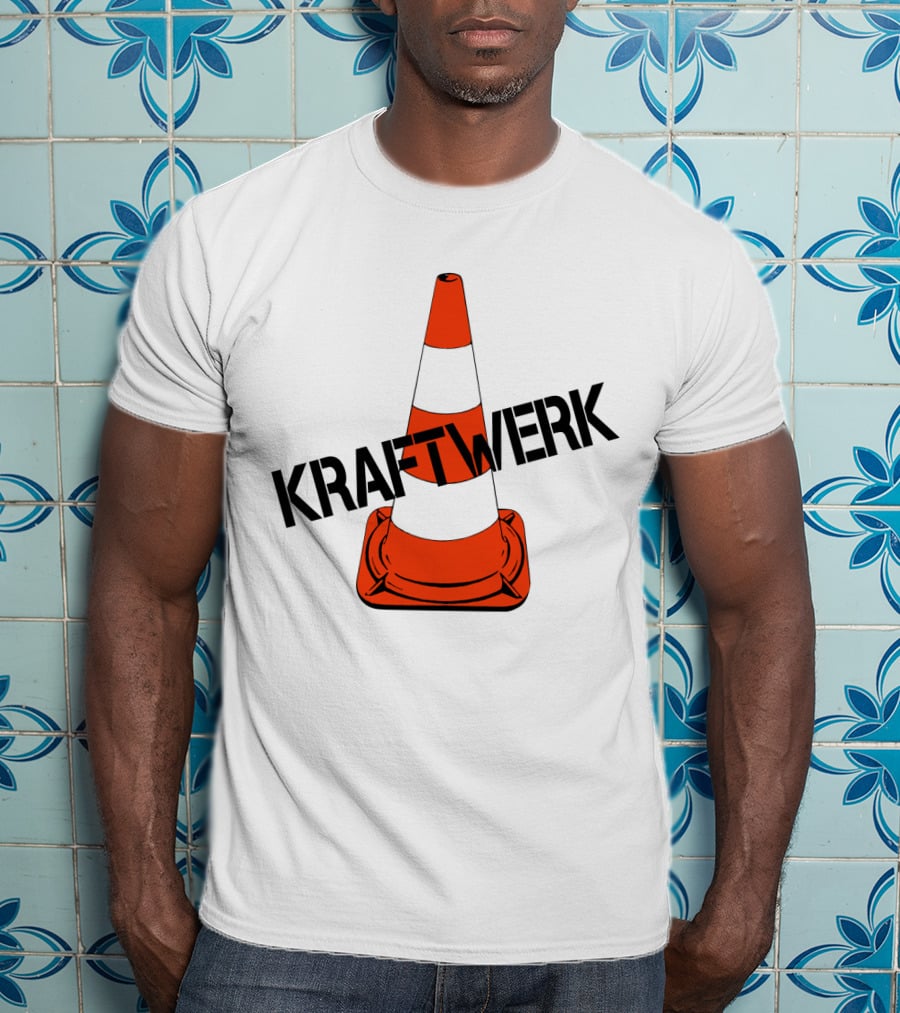 Kraftwerk Highway Traffic Cone Retro T-Shirt