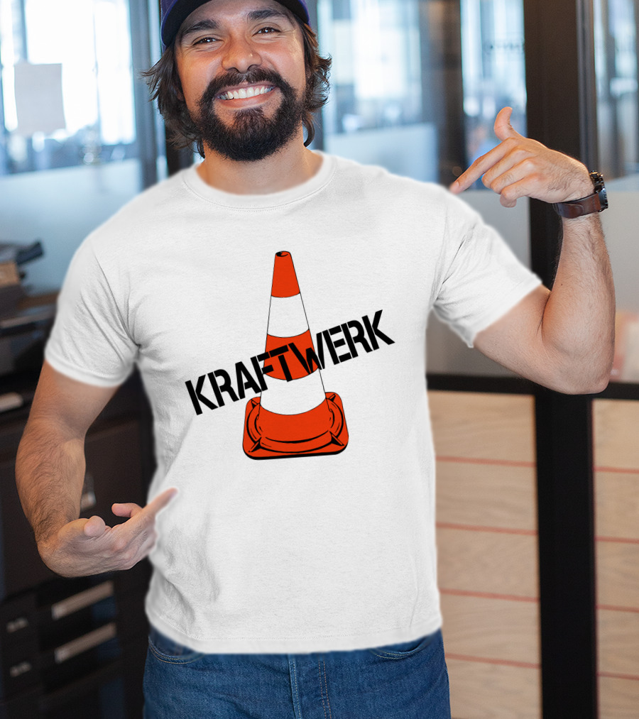 Kraftwerk Highway Traffic Cone Retro T-Shirt
