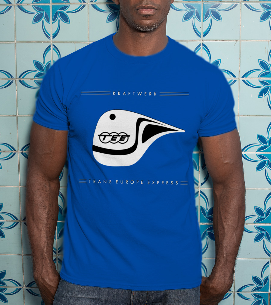 Kraftwerk Trans Europe Express Tee Bird Logo Blue T-Shirt