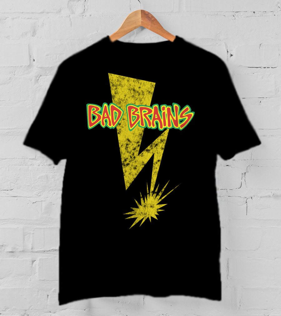 Bad Brains Yellow Lightning Bolt T-Shirt