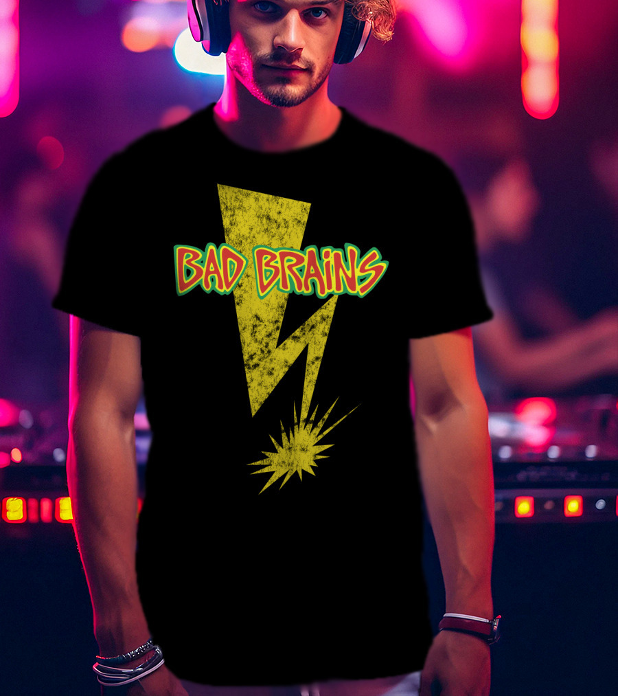 Bad Brains Yellow Lightning Bolt T-Shirt