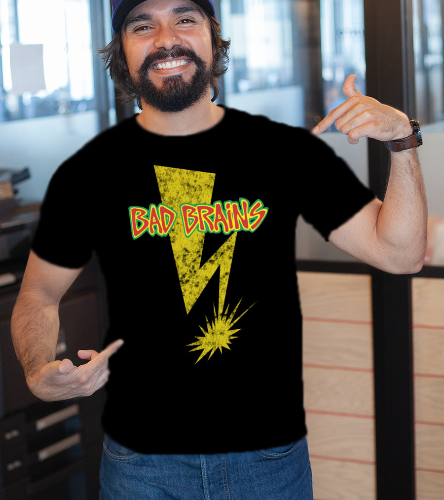 Bad Brains Yellow Lightning Bolt T-Shirt