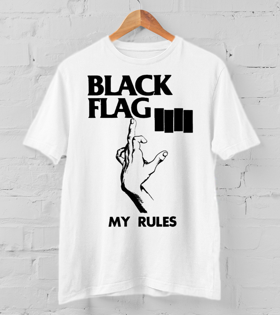 Black Flag My Rules T-Shirt