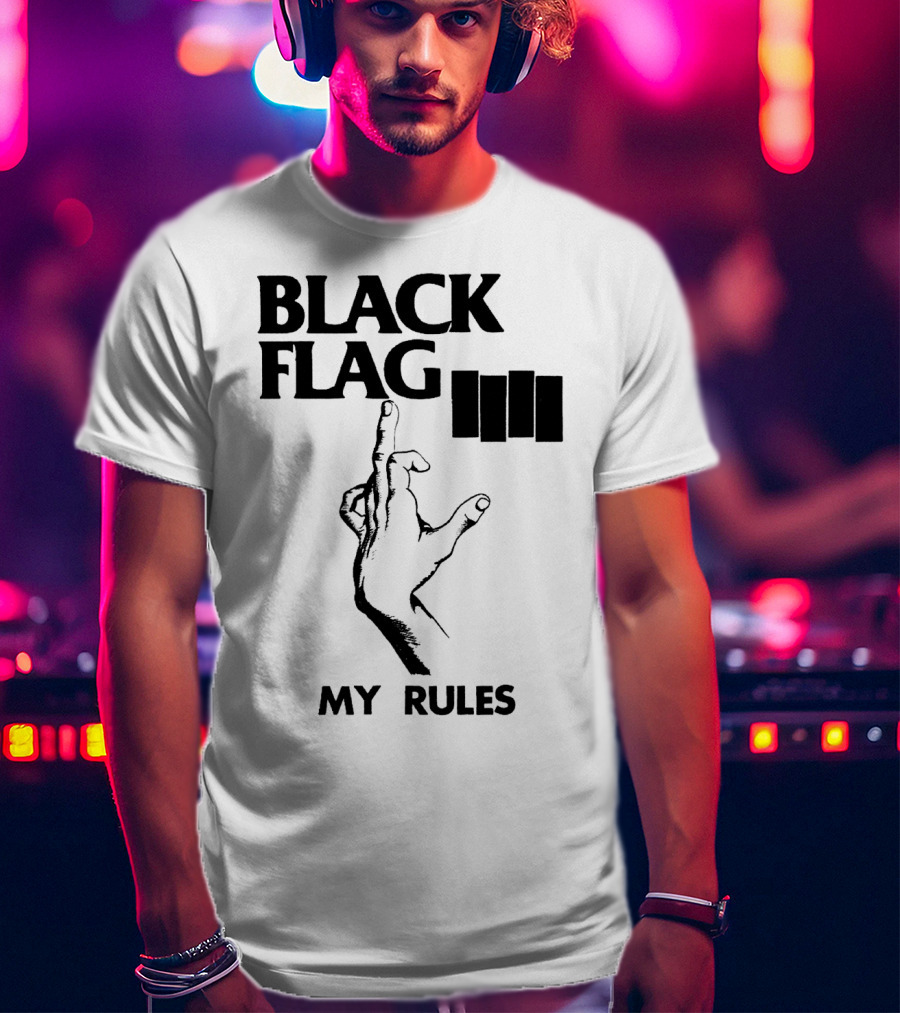 Black Flag My Rules T-Shirt