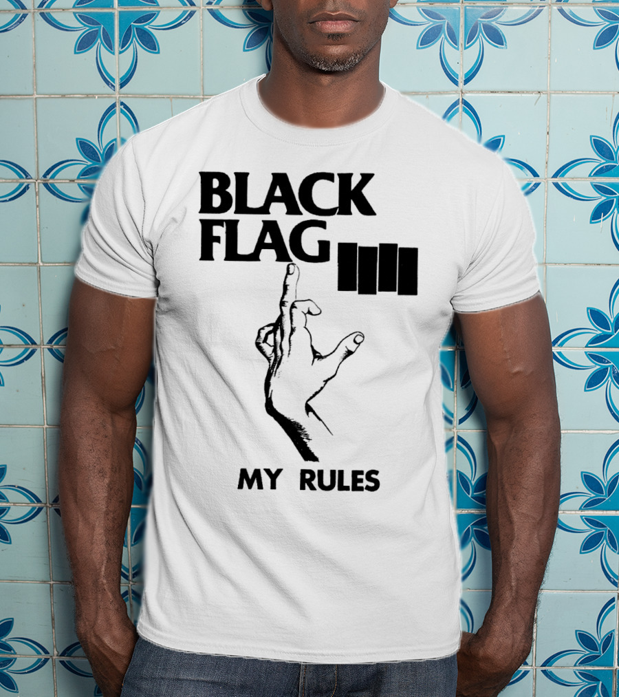 Black Flag My Rules T-Shirt