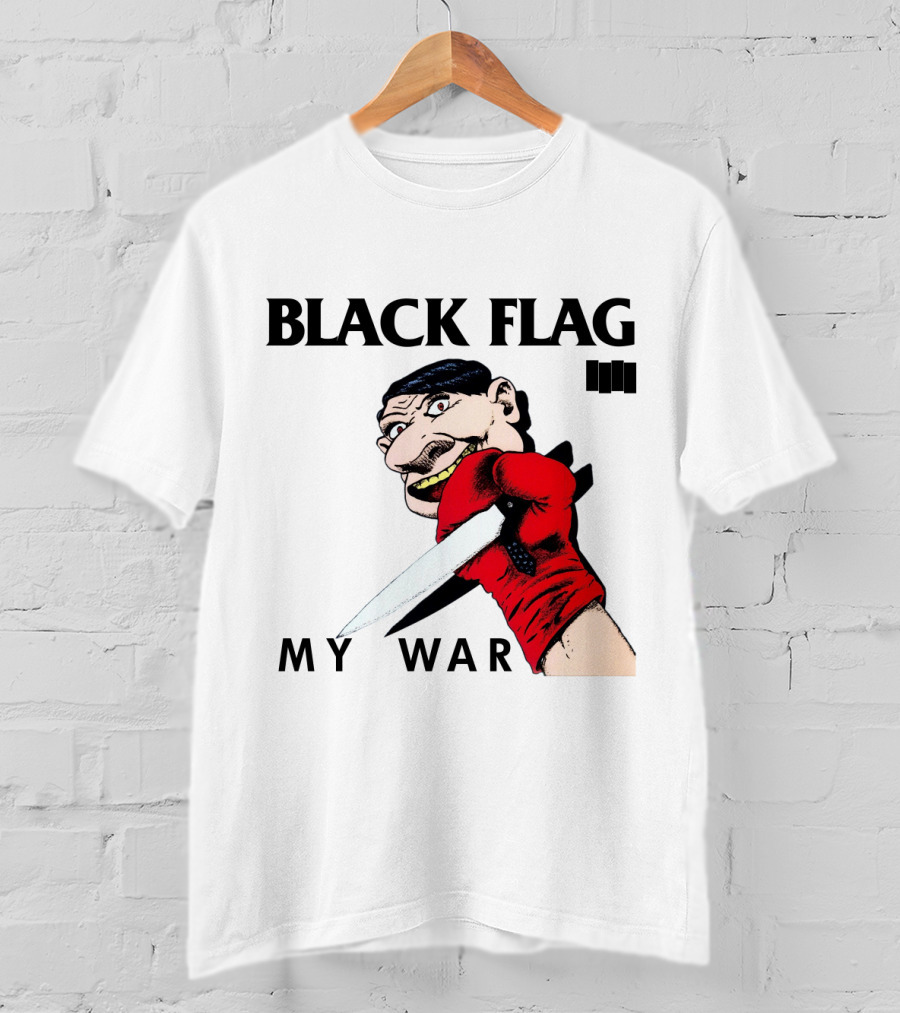 Black Flag My War Knife T-Shirt