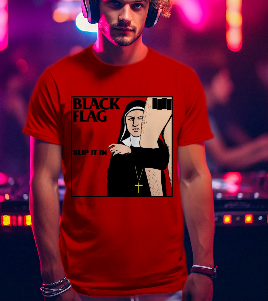 Black Flag Slip It In Album Cover T-Shirt