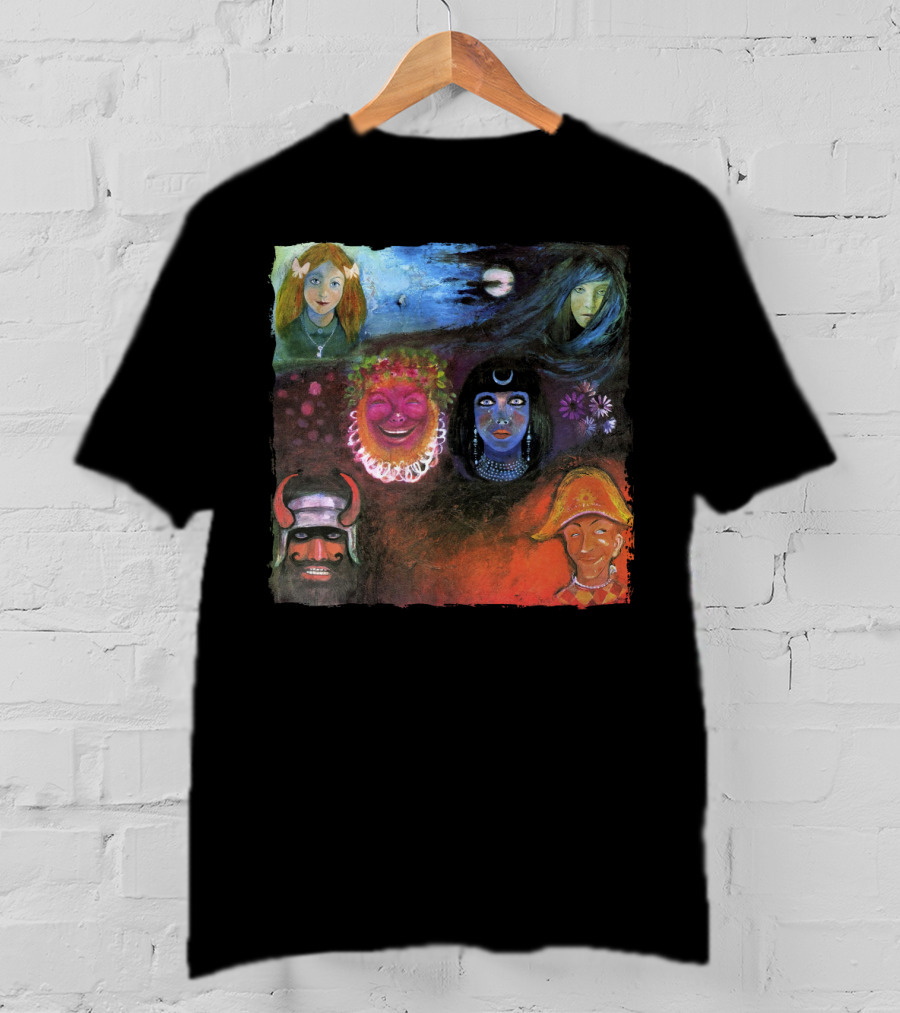 King Crimson In The Wake Of Poseidon Album Cover Art Faces T-Shirt