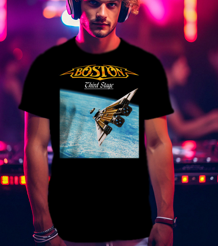 Boston Third Stage Spaceship Album Cover T-Shirt