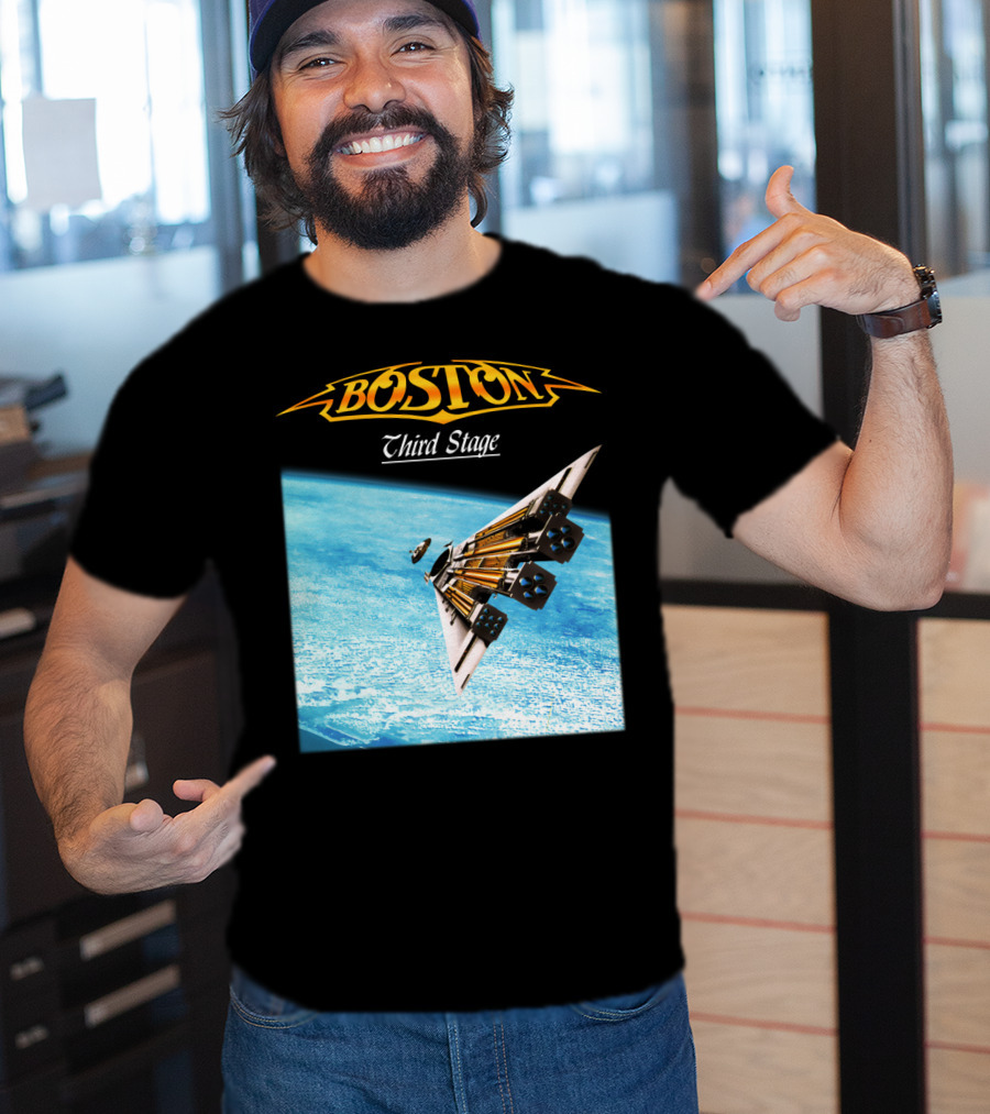 Boston Third Stage Spaceship Album Cover T-Shirt