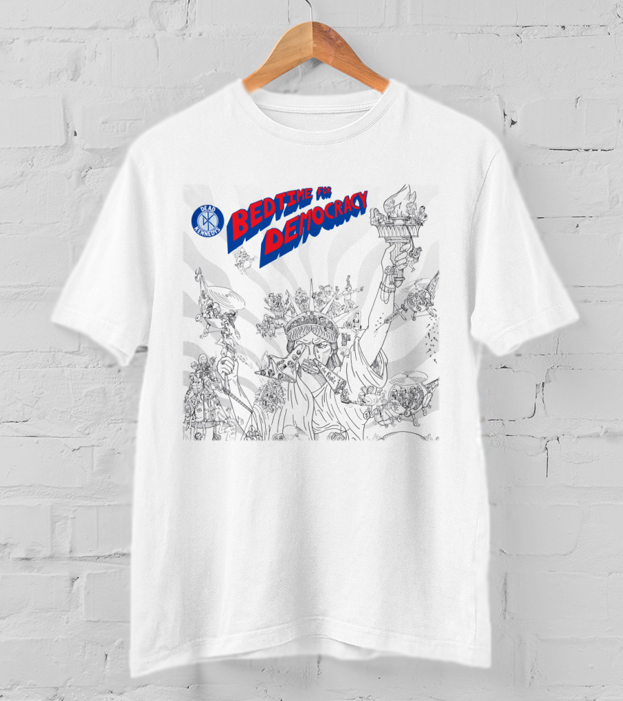 Dead Kennedys Bedtime For Democracy Statue Of Liberty Cartoon T-Shirt