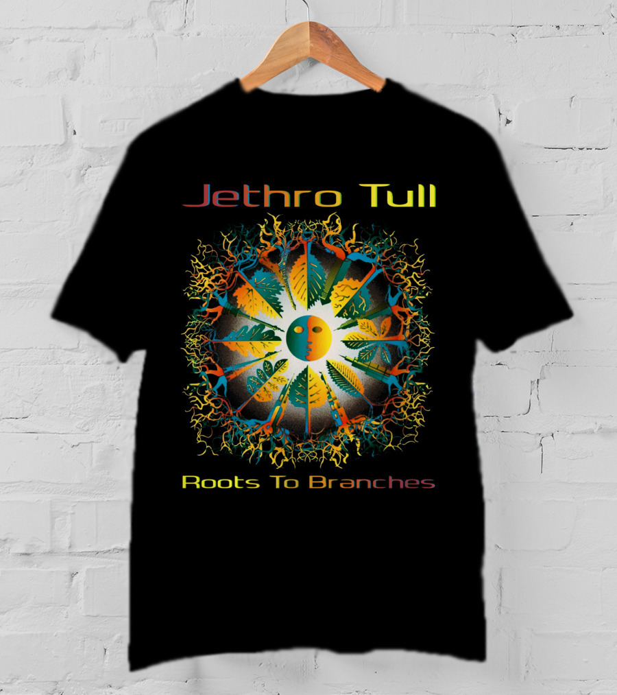 Jethro Tull Roots To Branches Psychedelic Tree Symbolism Vibrant Nature T-Shirt