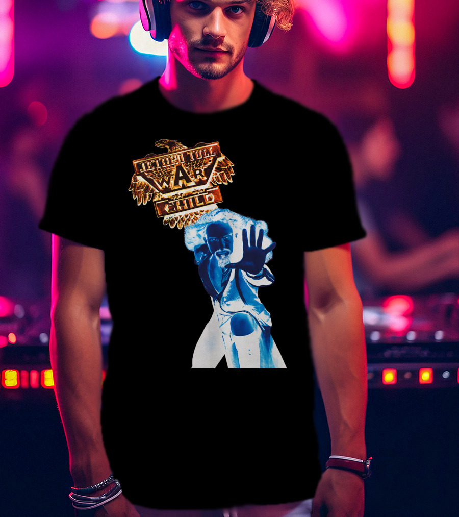 Jethro Tull War Child Blue Figure Eagle T-Shirt