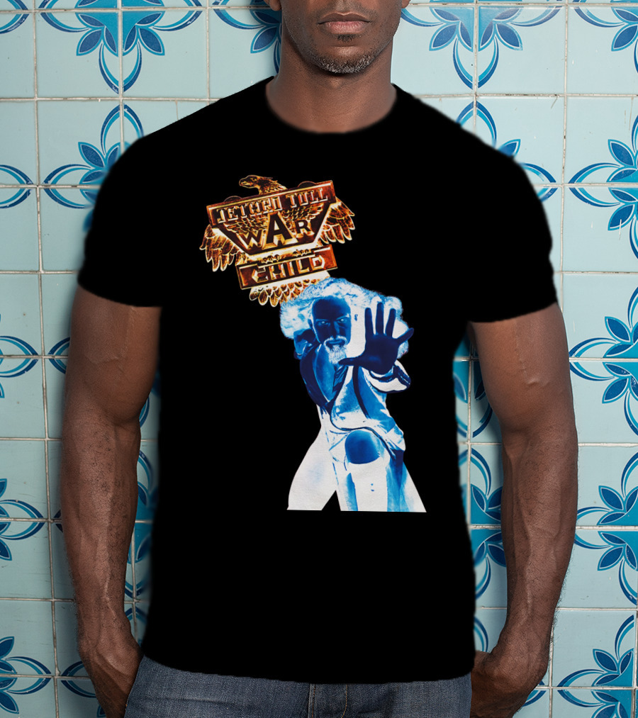 Jethro Tull War Child Blue Figure Eagle T-Shirt