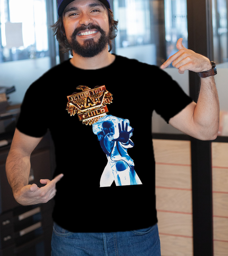 Jethro Tull War Child Blue Figure Eagle T-Shirt