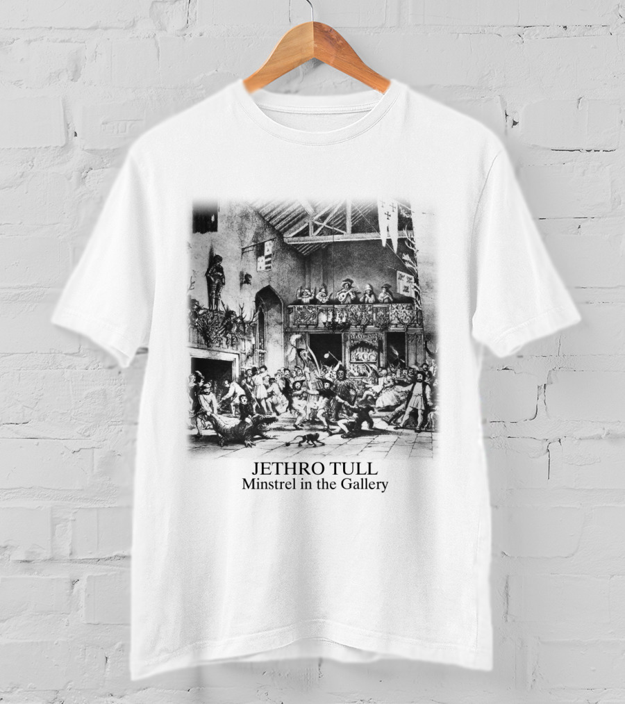 Jethro Tull Minstrel In The Gallery Medieval Scene Gathering T-Shirt