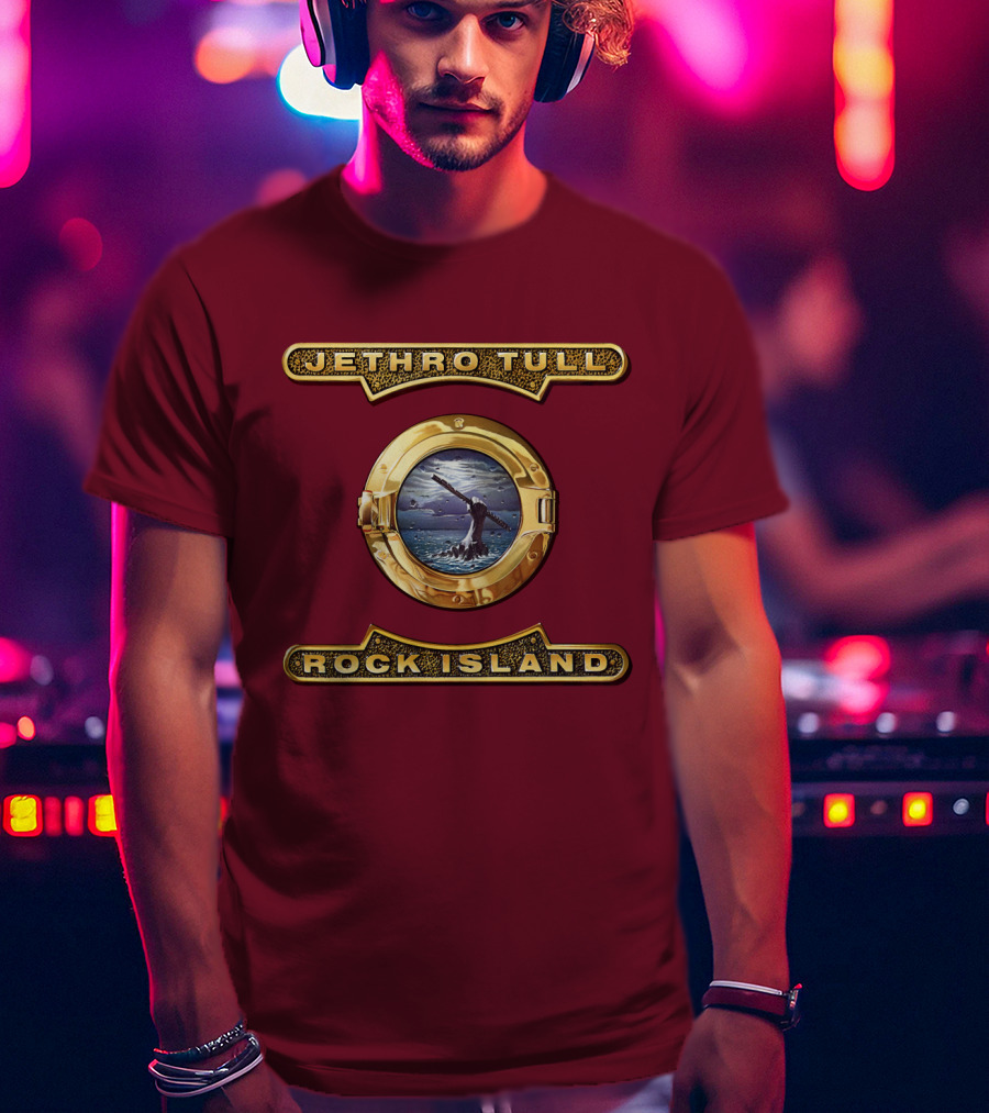 Jethro Tull Rock Island Porthole Album Cover T-Shirt
