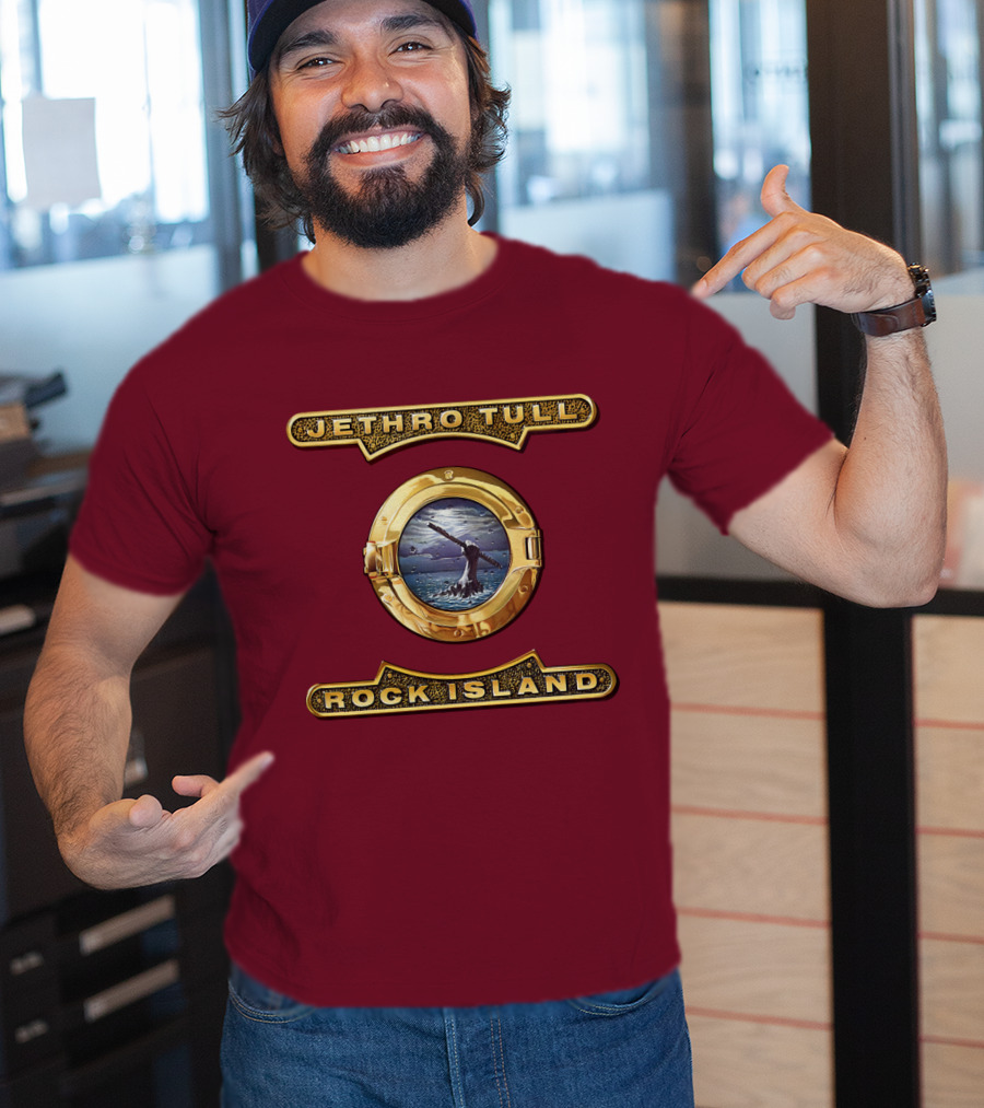 Jethro Tull Rock Island Porthole Album Cover T-Shirt