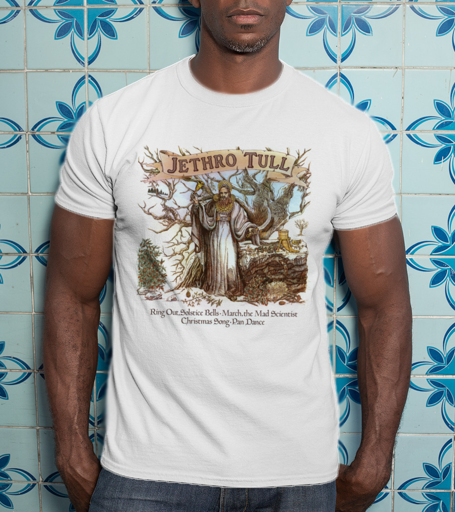 Jethro Tull Ring Out Solstice Bells March The Mad Scientist Christmas Song Pan Dance T-Shirt