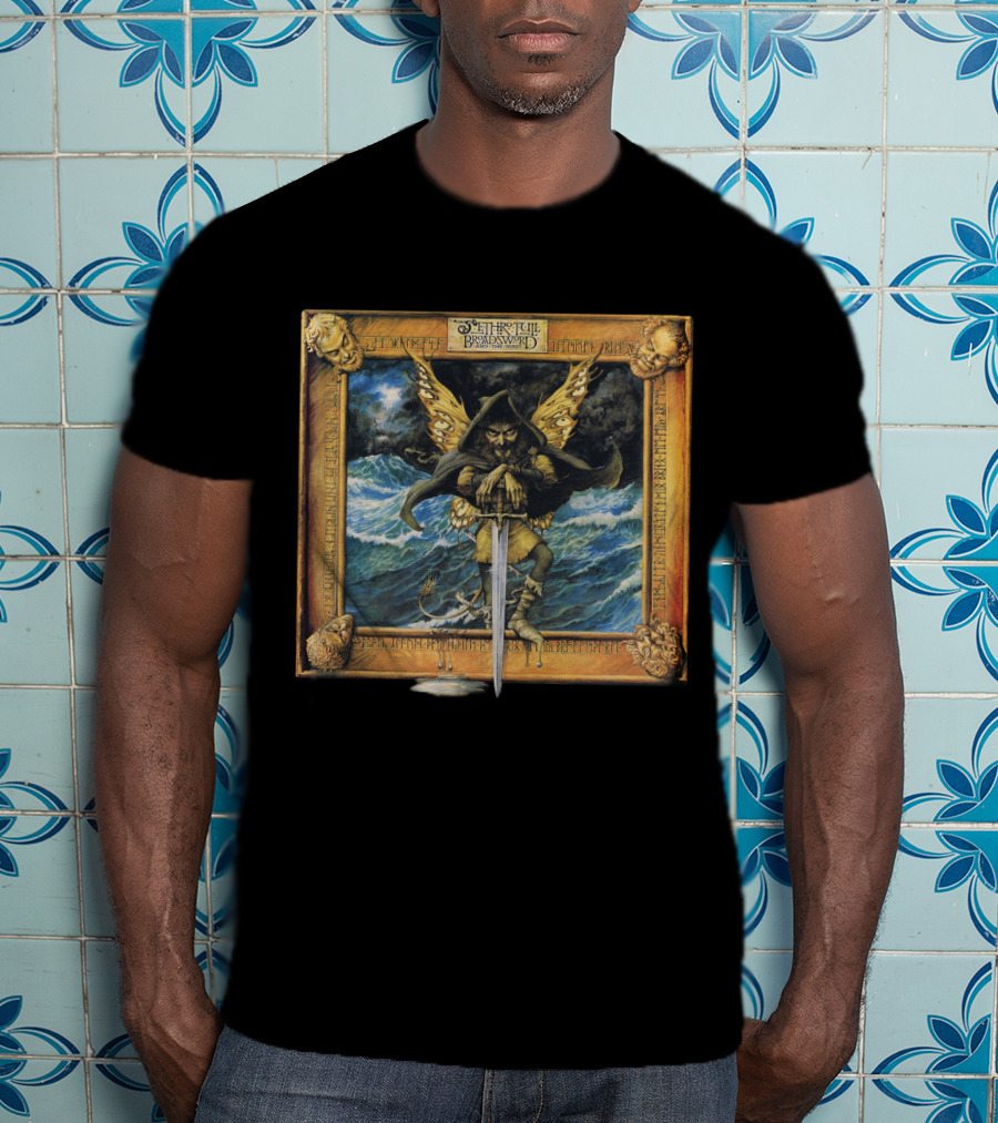 JT 23 Bet The Broadsword Warrior Holding Sword At Sea T-Shirt