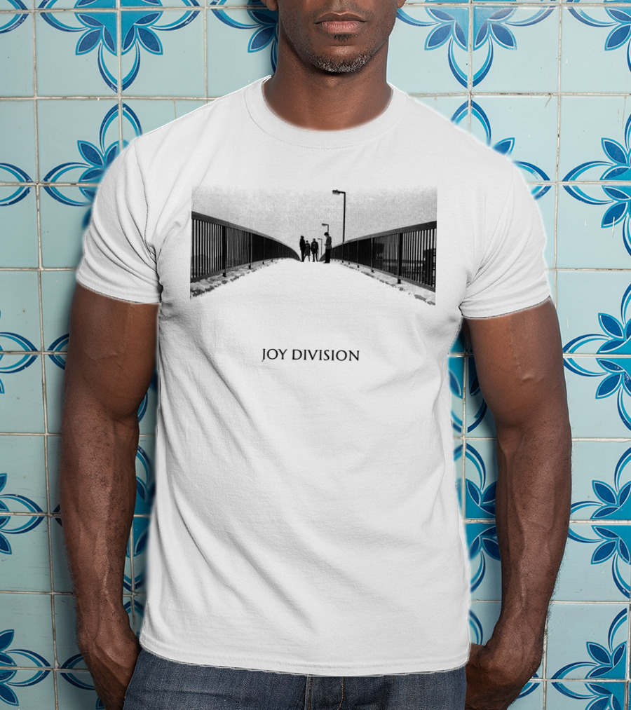Joy Division Unknown Pleasures Bridge Scene T-Shirt