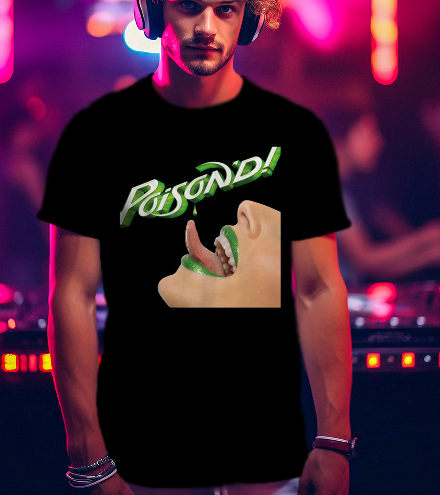 Poison'd Licking Green Lips T-Shirt