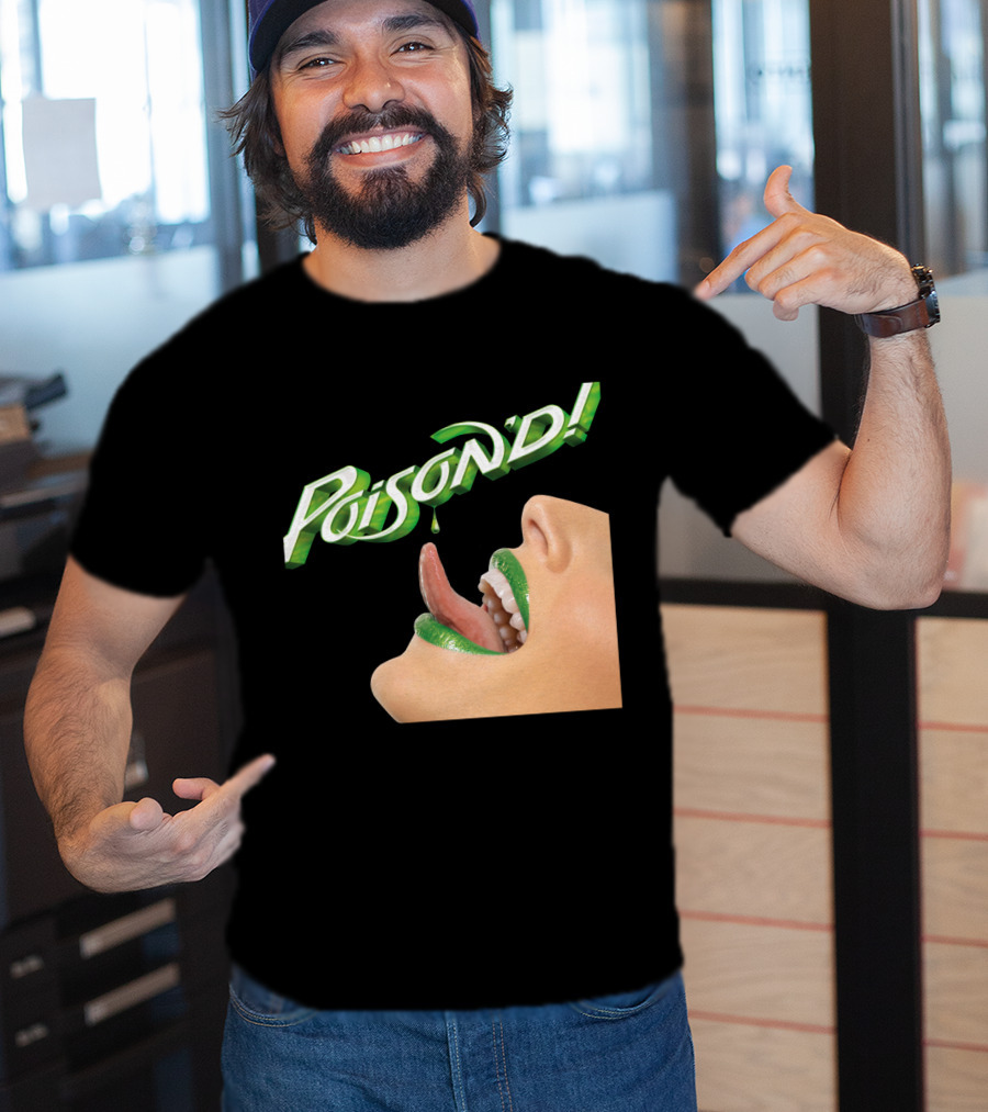 Poison'd Licking Green Lips T-Shirt