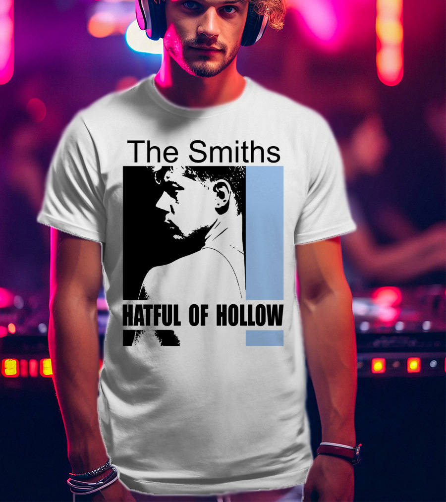 The Smiths Hatful Of Hollow Album Cover Art Black And Blue Silhouette T-Shirt