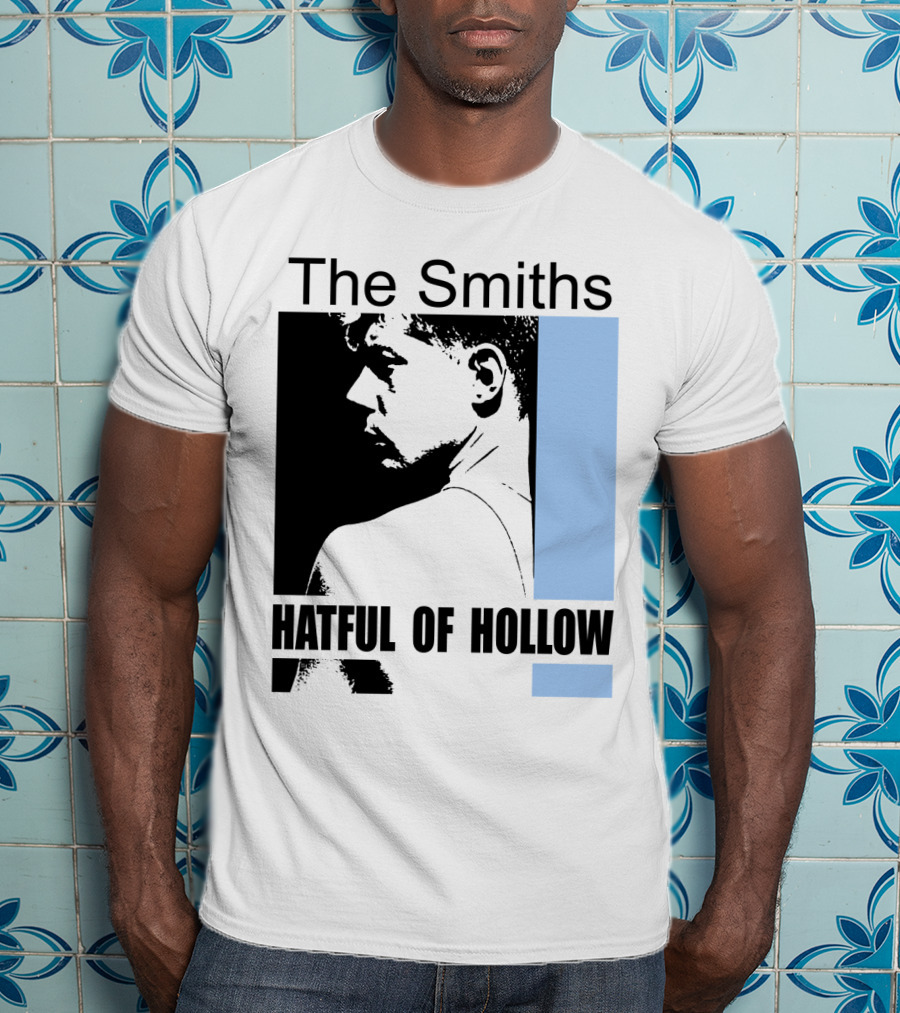 The Smiths Hatful Of Hollow Album Cover Art Black And Blue Silhouette T-Shirt