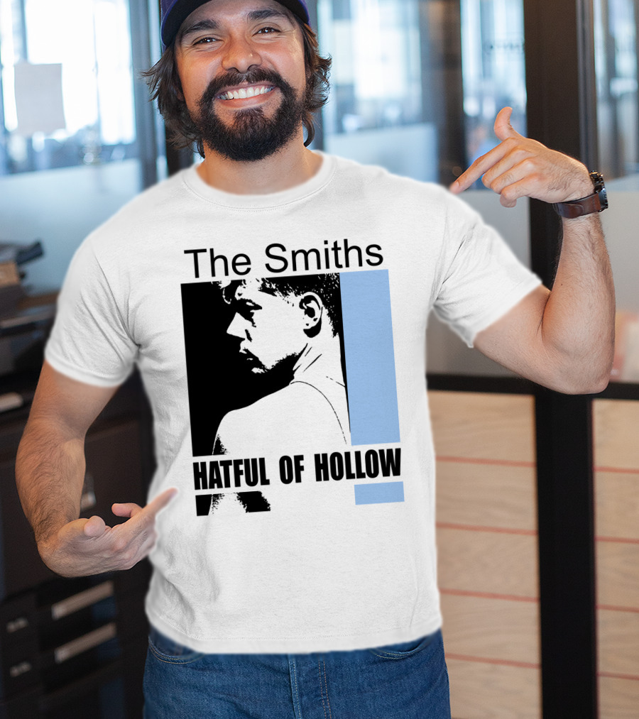The Smiths Hatful Of Hollow Album Cover Art Black And Blue Silhouette T-Shirt