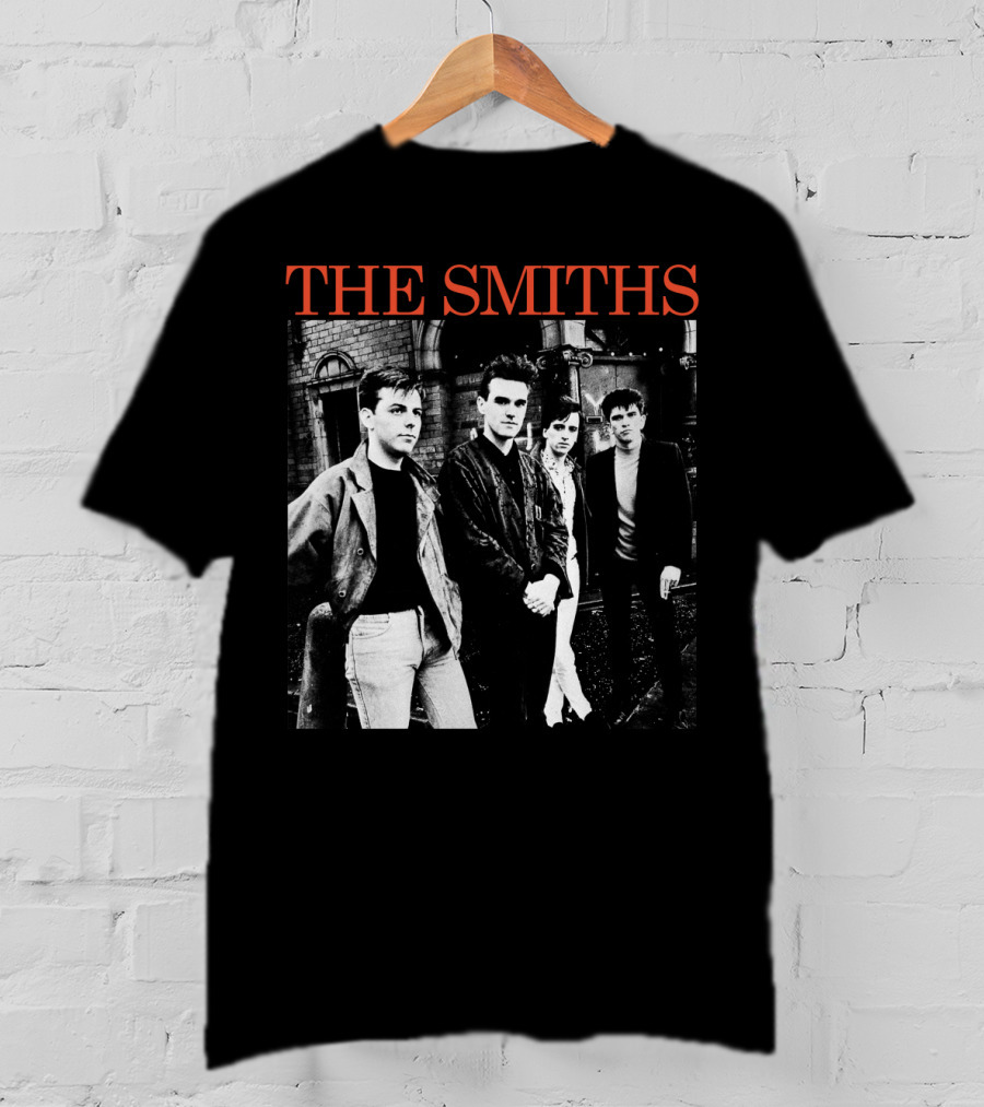 The Smiths 1980S Band Black And White Group T-Shirt