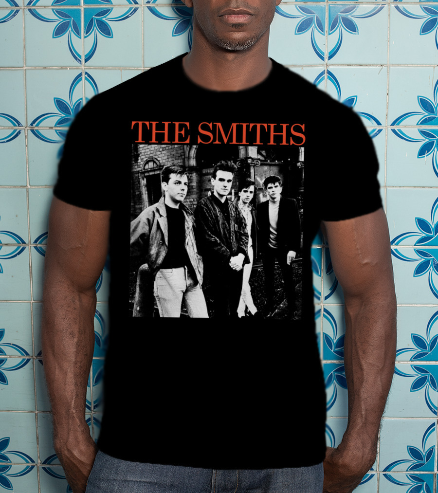 The Smiths 1980S Band Black And White Group T-Shirt