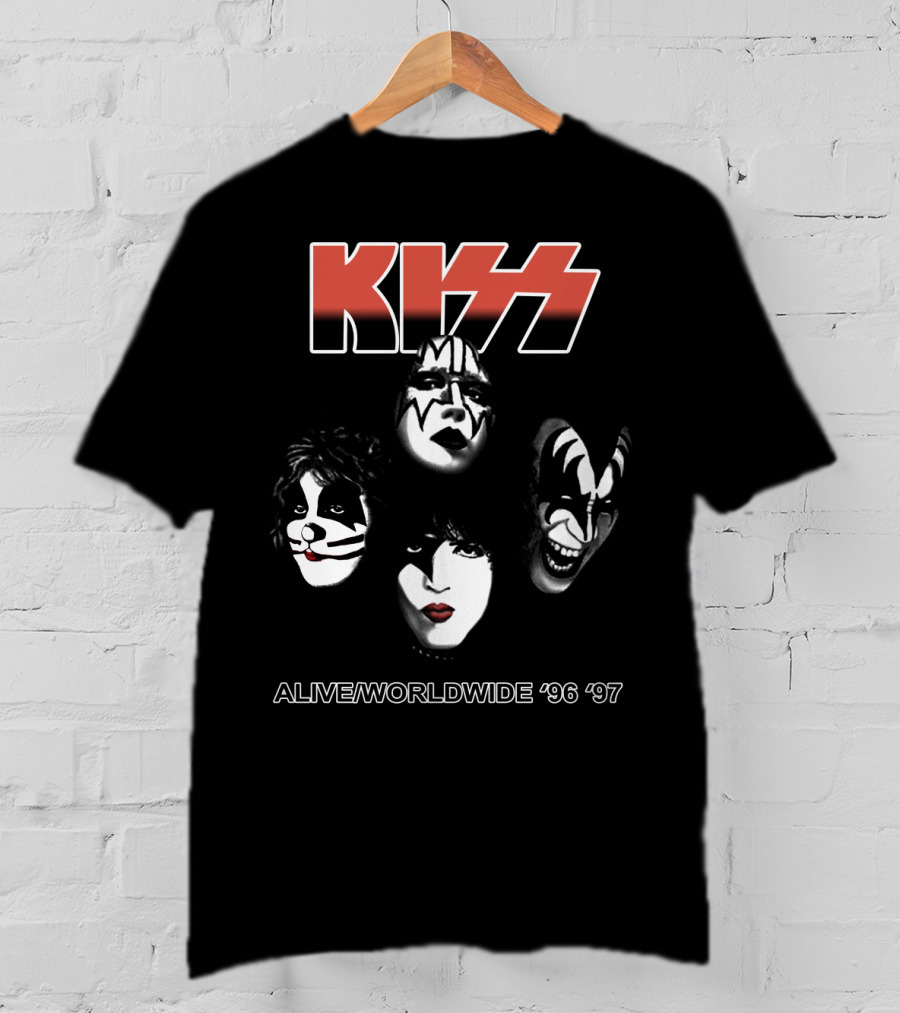 Kiss Alive/Worldwide '96 '97 Tour Faces T-Shirt