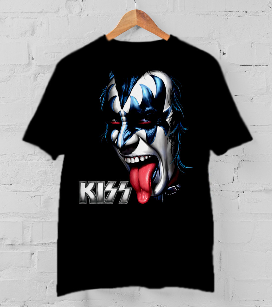 Kiss Face Paint Tongue Out T-Shirt
