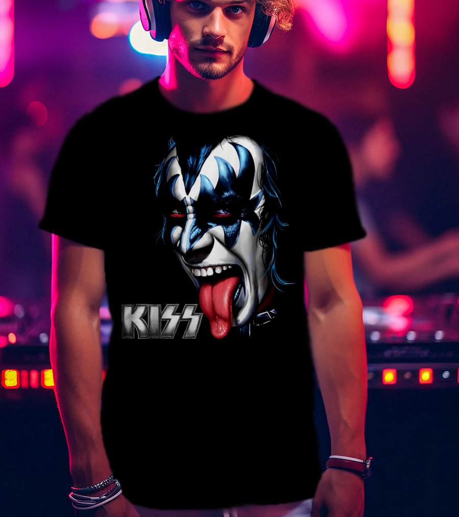 Kiss Face Paint Tongue Out T-Shirt