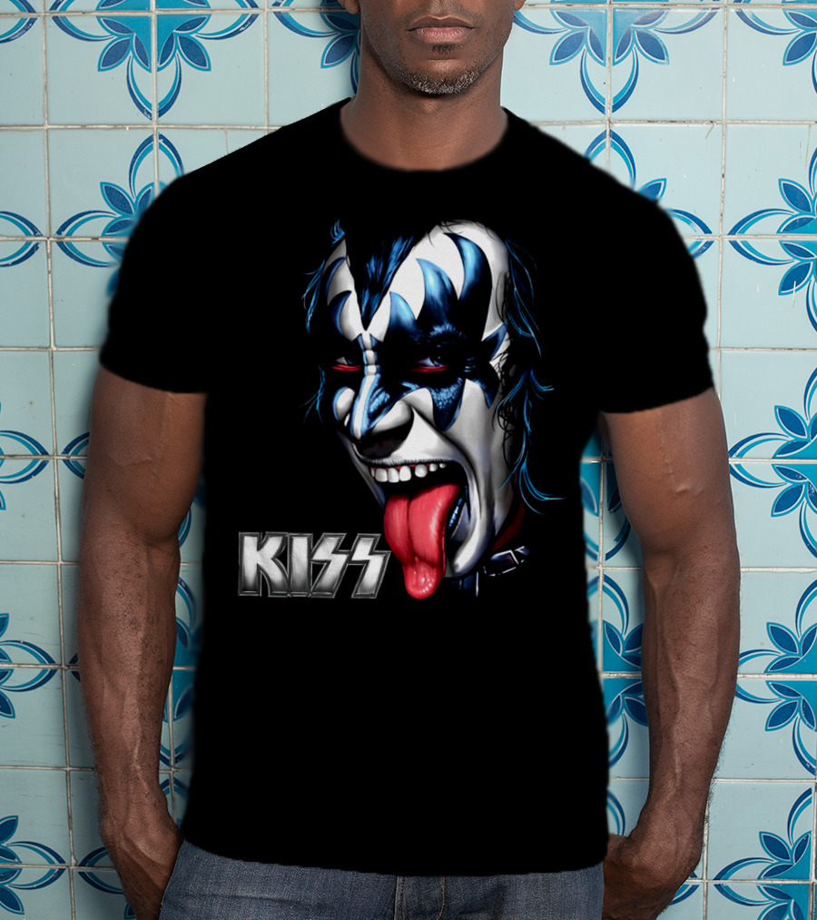 Kiss Face Paint Tongue Out T-Shirt