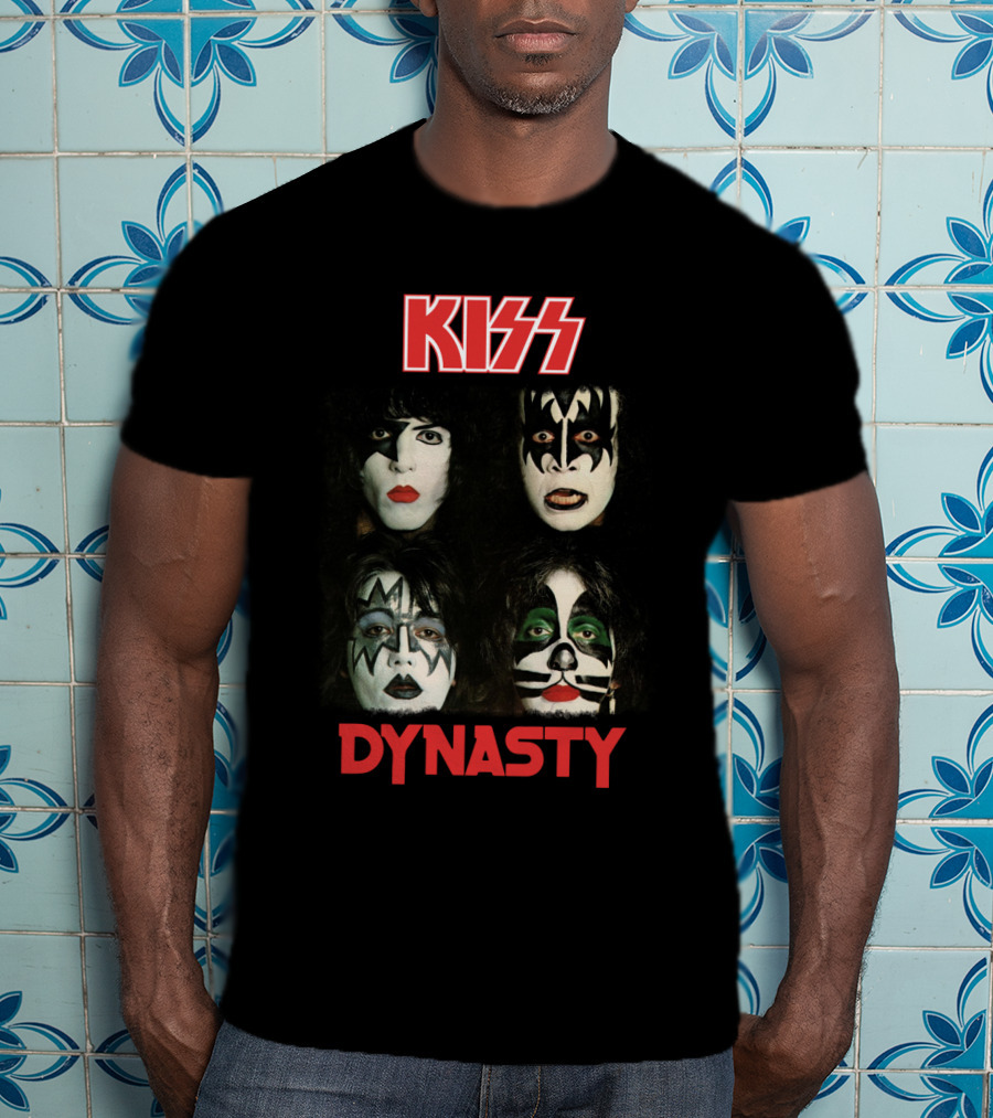 Kiss Dynasty Album Cover Art Face Paint Portraits T-Shirt