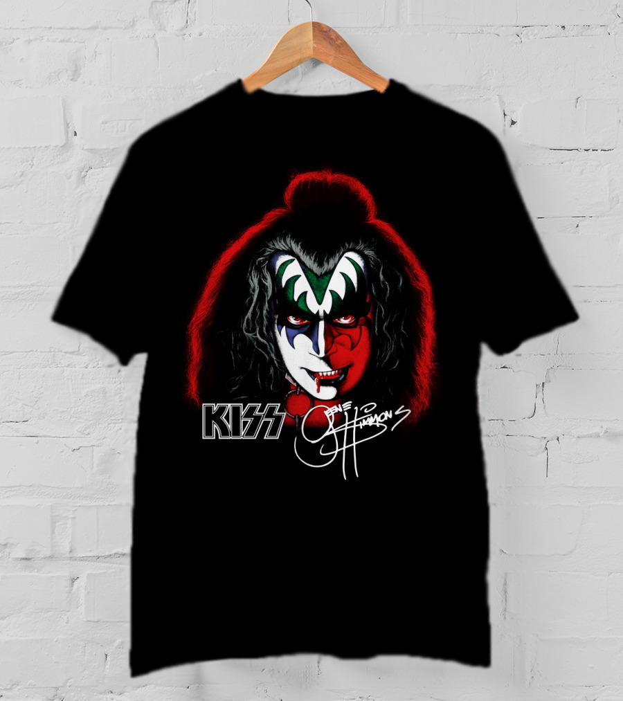 Kiss Gene Simmons Face Paint Signature Art T-Shirt