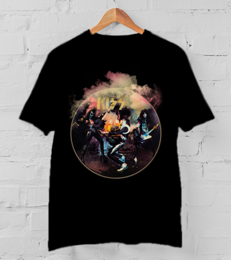 Kiss Band Rock Concert Smoke And Lights T-Shirt