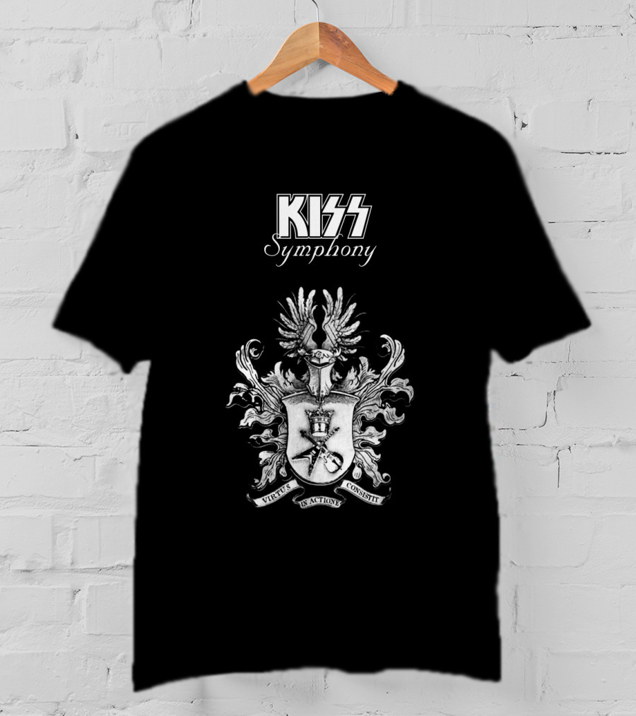 Kiss Symphony Virtus Consistit Coat Of Arms T-Shirt