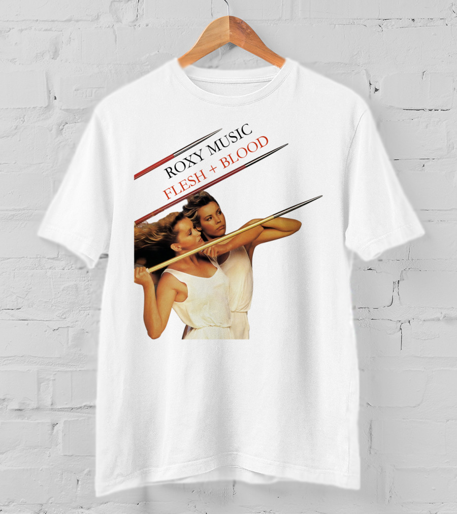 Roxy Music Flesh + Blood Album Cover Artwork T-Shirt