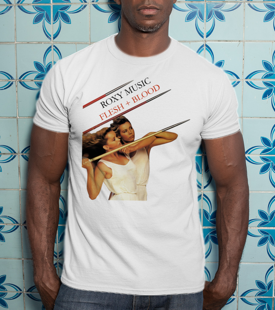 Roxy Music Flesh + Blood Album Cover Artwork T-Shirt