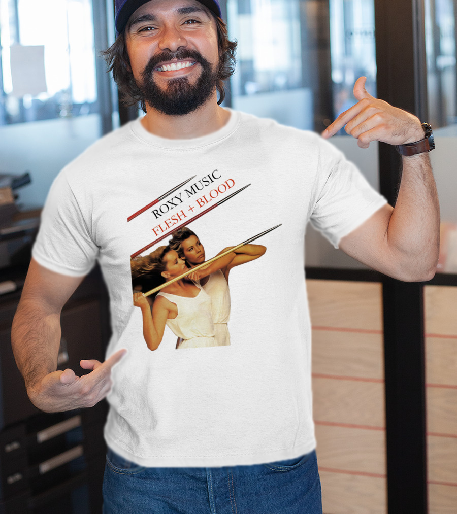 Roxy Music Flesh + Blood Album Cover Artwork T-Shirt