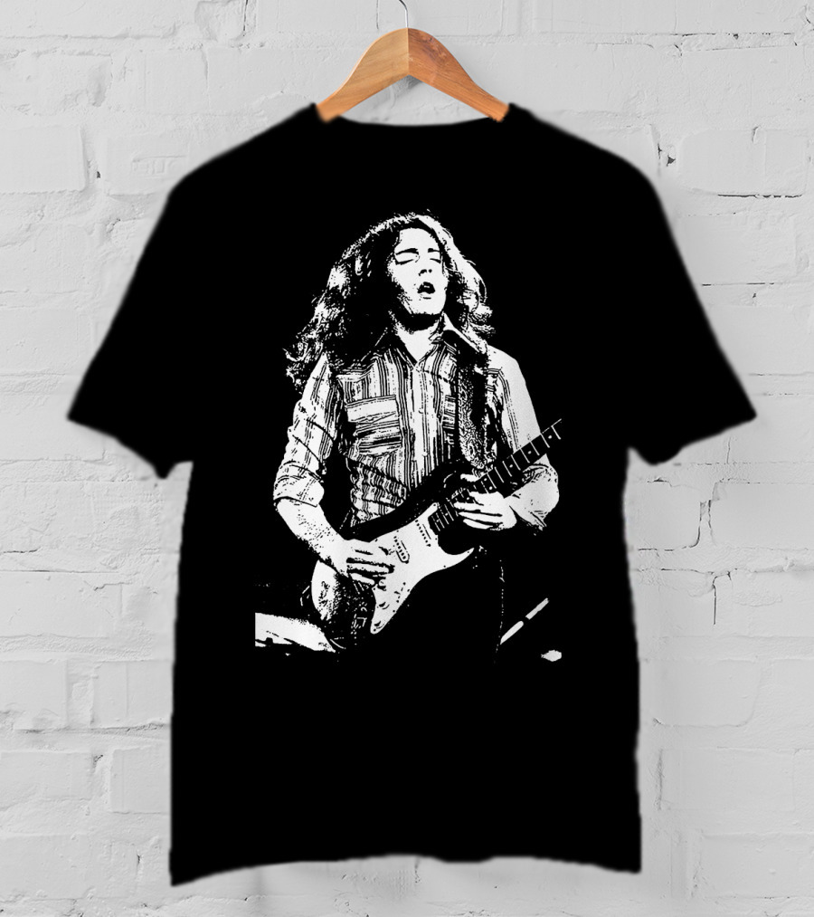 Rory Gallagher Guitarist Vintage Retro Style T-Shirt